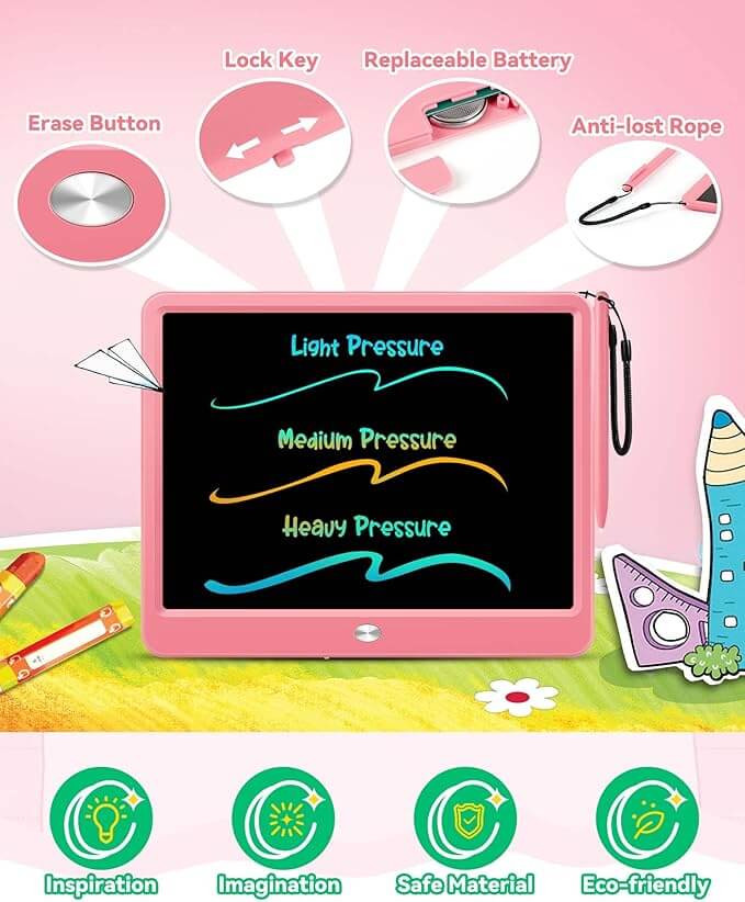 12 Inch LCD Writing Tablet for Kids, Coloring Drawing Pad