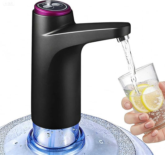 BIMVER Water Dispenser for 5 Gallon Bottle, 600ml Quantitative Water Pump, 2 Colors Power Light, Portable USB Charging Electric Bottle Pump, Multipurpose Dispenser for Home Camping for 2-5 Gallon Jugs