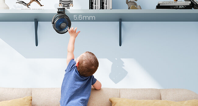 Rechargeable 3-in-1 Clip Fan | Handheld, Desktop & Wall Mounted Portable Fan with 3 Speed Modes
